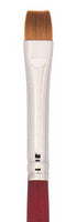 Velvetouch Golden Taklon Short Handle Chisel Blender 2