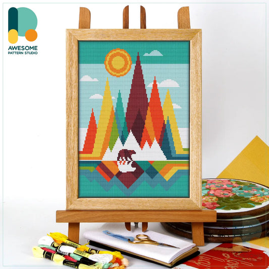 Mountains - Counted Cross Stitch Kit