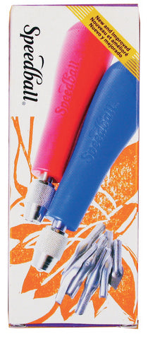 Speedball Lino Cutter - 6 blades, 2 handles