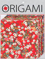 Yuzen Red Origami Paper 10 Sheets
