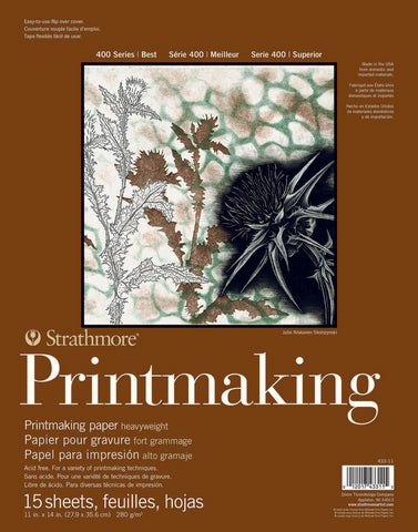 Printmaking Pad Glue Bound 15 Sheet 280Grm 11X14