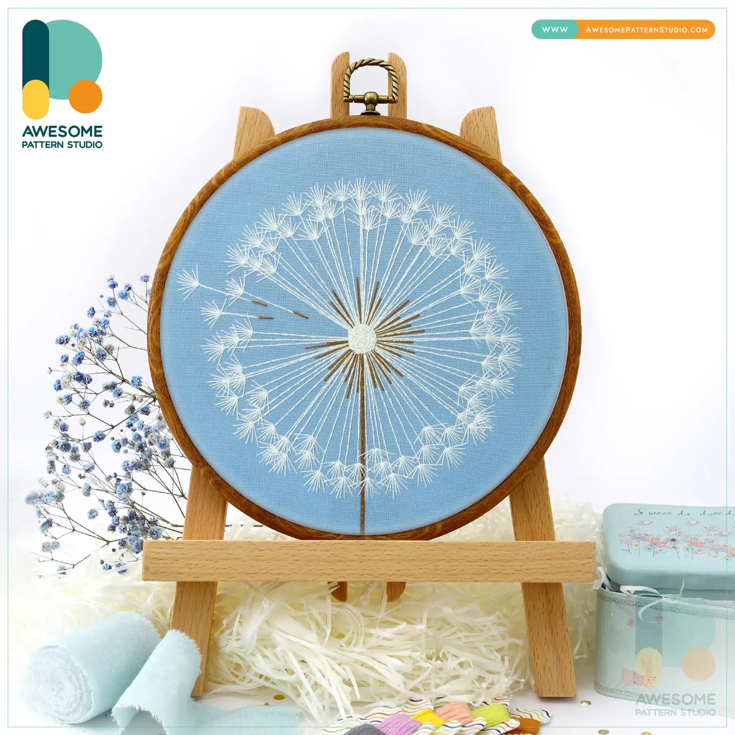 Dandelion Embroidery Kit