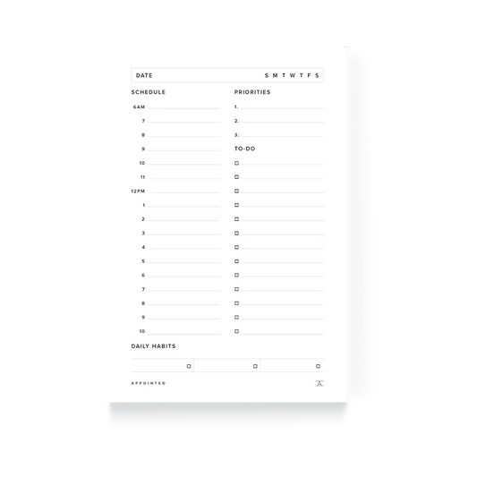 Daily Task Pad by Appointed