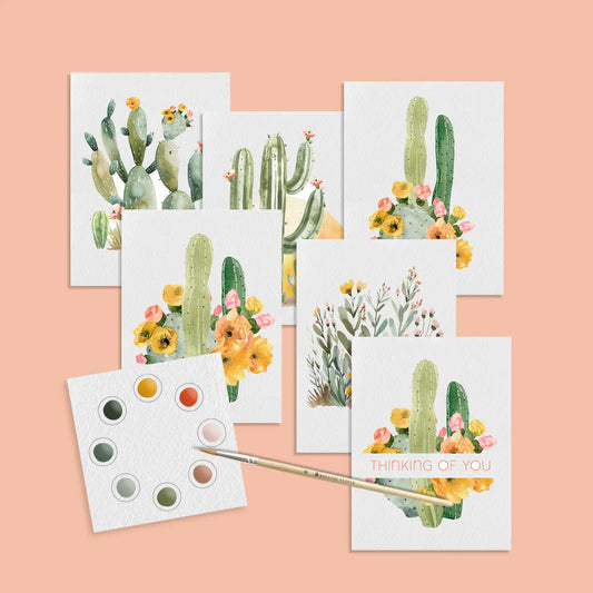 Desert Blooms: All-in-one Mini Watercolor Kit