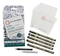 Pigma Micron Zentangle Drawing Set (12 piece, white)