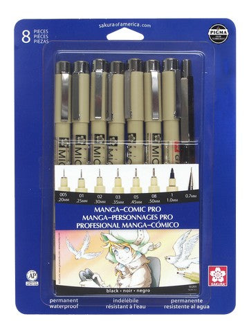 Manga-Comic Pro Drawing 8Pc Set