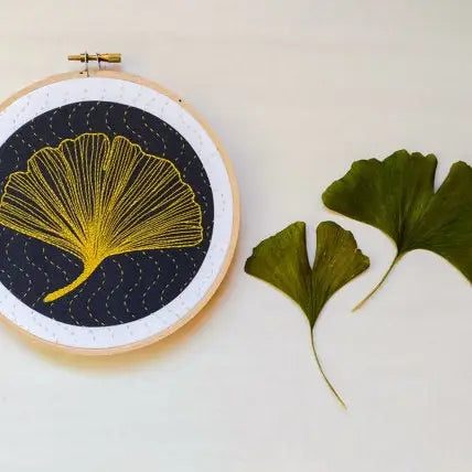 Ginkgo Embroidery Kit