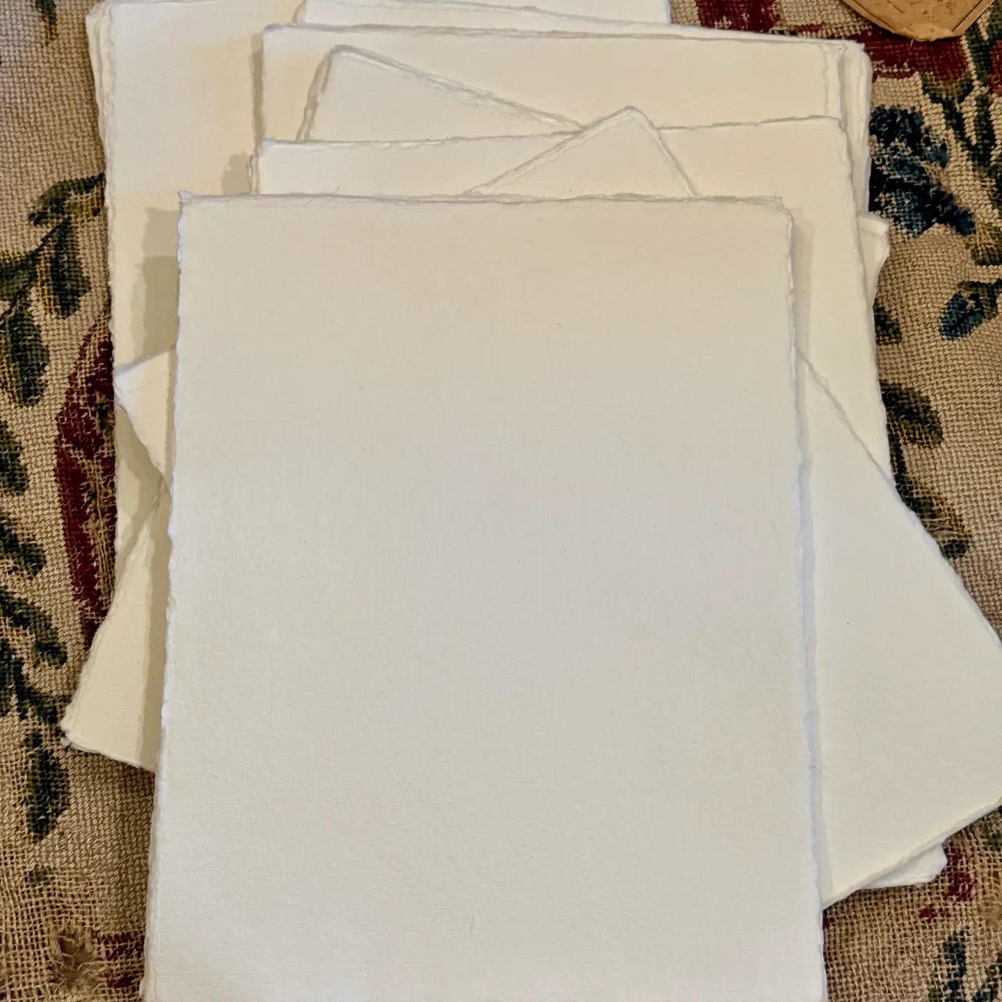 Ivory 8x10 - Handmade Deckled Edge paper