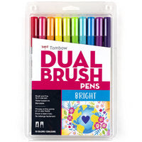 Dual Brush Pen -- Bright Set; 10 colors