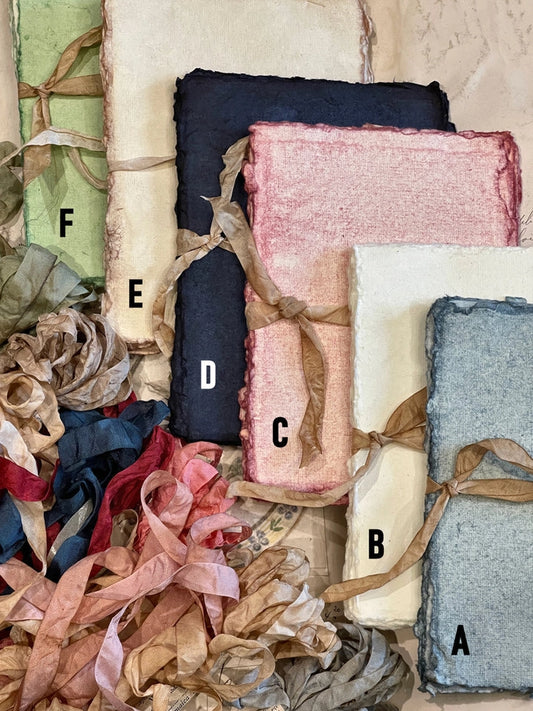 Rosebud - Handmade Deckled Edge paper, 5x7 (12 sheets)