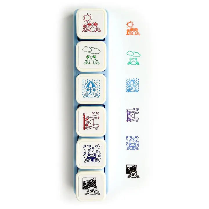 Frog Weather - Push Button Stamps