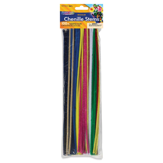 Assorted Pipe Cleaners, 12", 100 count