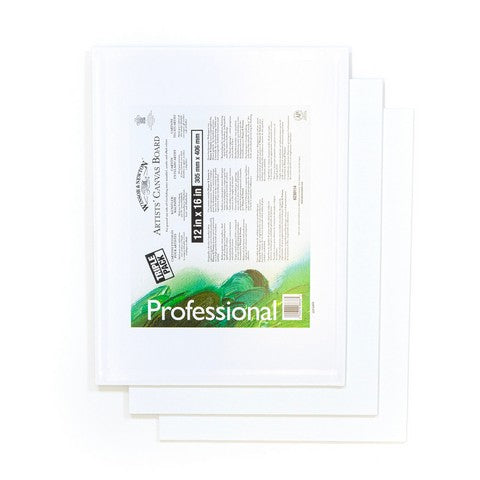 Winsor & Newton Artist Canvas Boards Triple Pack 12X16
