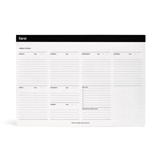 Karst Weekly Desk Planner Pad