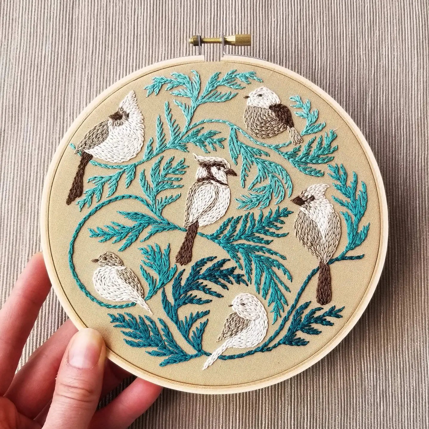 Winter Birds Embroidery Kit