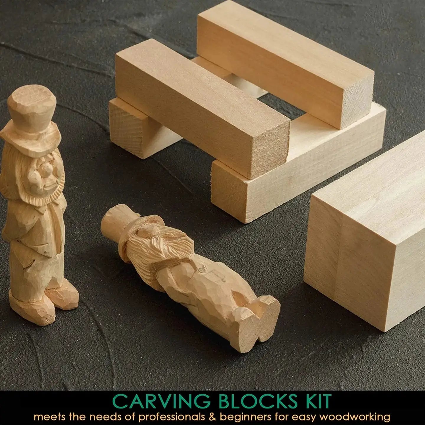 Basswood Carving Blocks (set of 5)