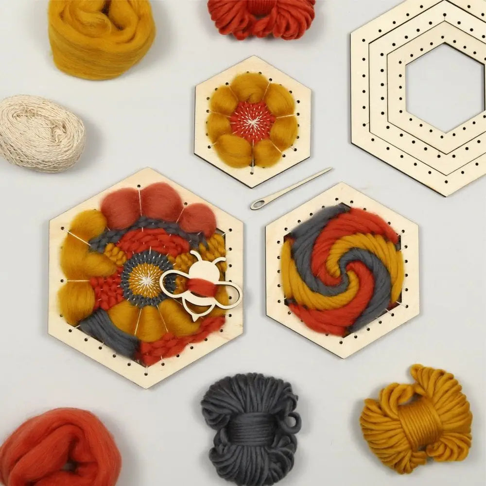 Honeycomb Weaving Loom Kit (3 loom frames)