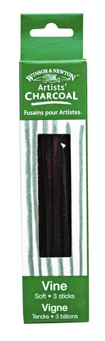 Artists Vine Charcoal Soft 3 Sticks