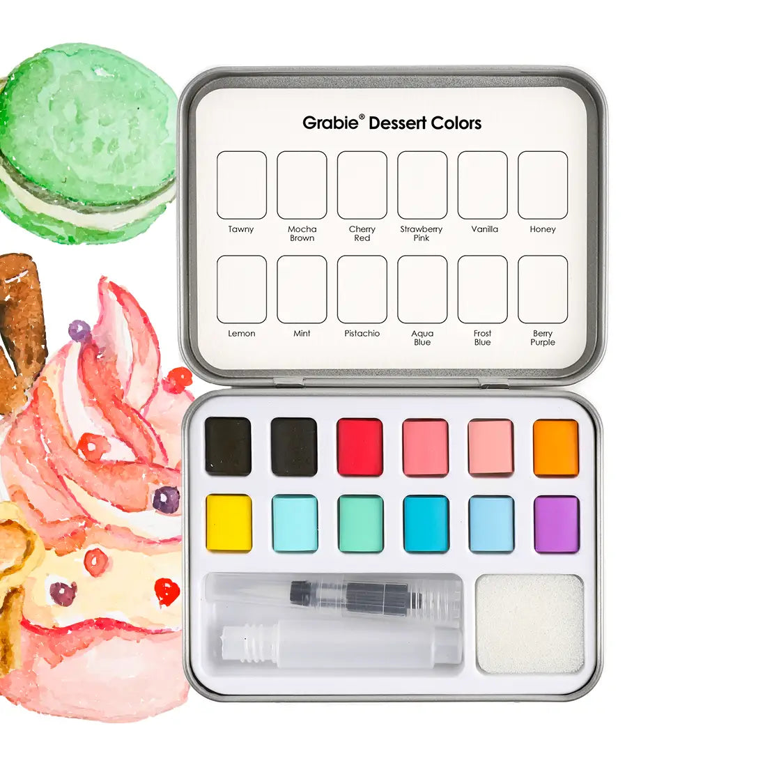 Dessert Colors - Pocket Palette w/ brush