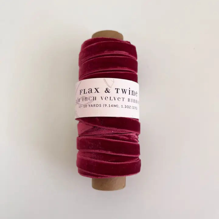 Ruby - Velvet Ribbon (10 yards)