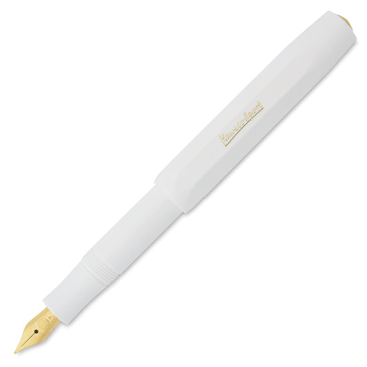 Classic Sport Fountain Pen - White, Fine