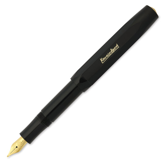 Classic Sport Fountain Pen - Black, Broad