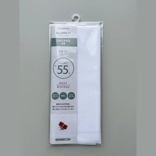 Aida Counted Cross Stitch Fabric, 14 ct (white)