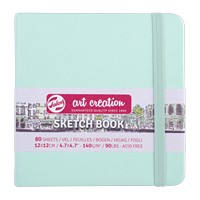 Mint Hardcover Sketchbook, 140gsm, 5x5 by Talens