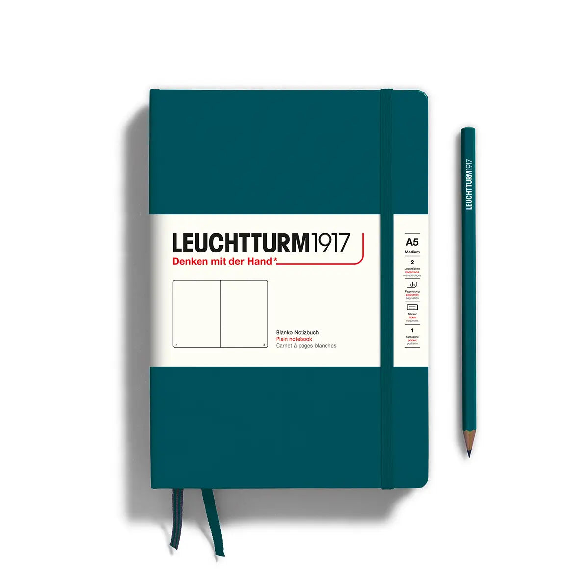 LEUCHTTURM1917 A5 Notebook Hard Cover (blank)