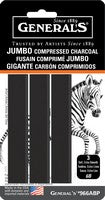 Compressed Jumbo Wide Charcoal, 6B (3 pack)