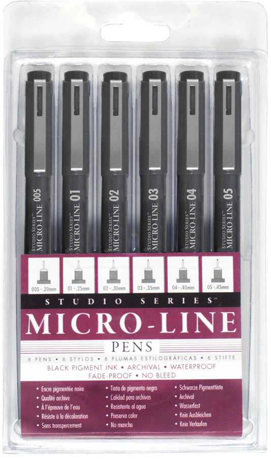 Studio Series Micro-Line Pen Set (6)