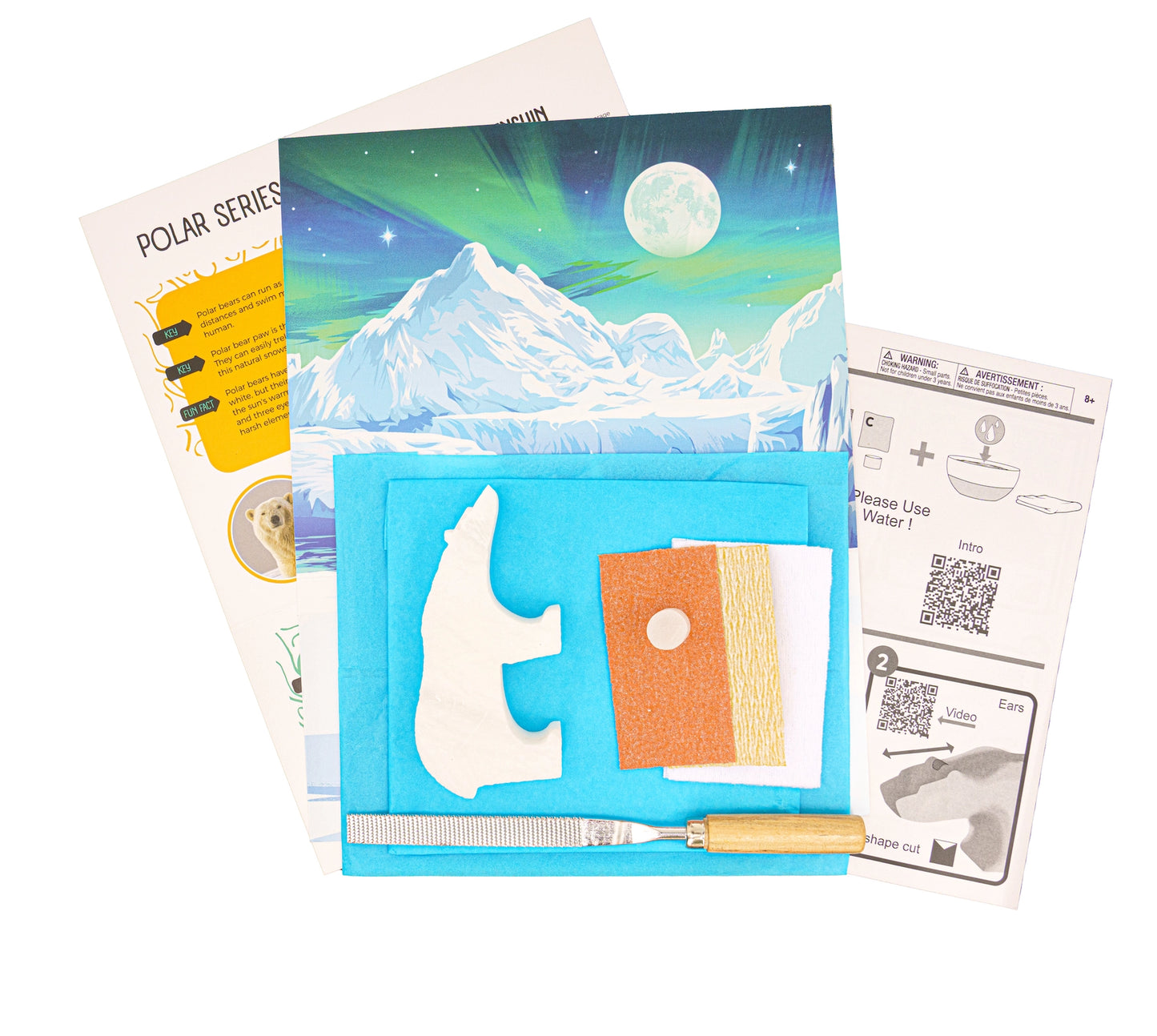 Alabaster Carving Kit - Polar Bear