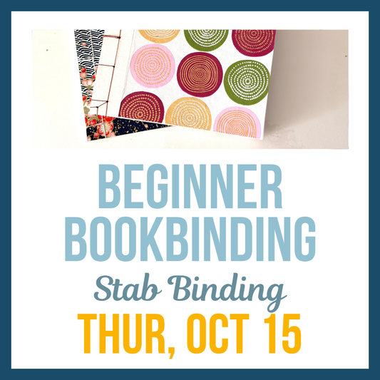 Beginner Bookbinding: Stab Binding; Thur, Oct 15 @ 6:00pm