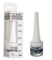Copic Opaque White w/ fine brush
