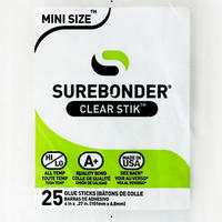 Hot Glue Sticks Mini 4", 25 count