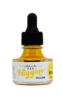 Higgin's Yellow Pigmented Drawing Ink, 1oz
