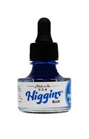 Higgin's Blue Pigmented Drawing Ink, 1oz