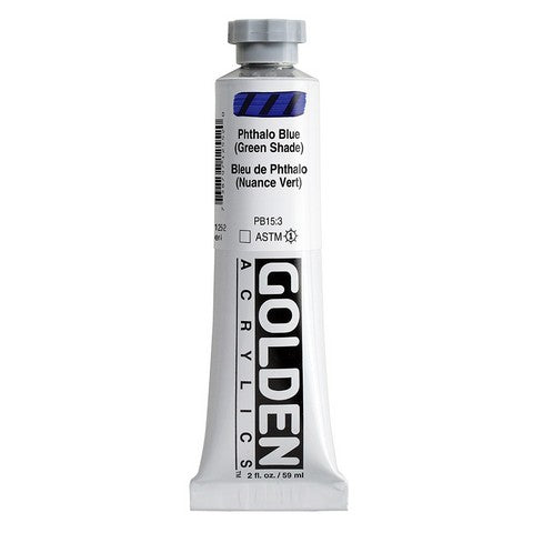 Golden Heavy Body Acrylic, 2oz -- Phthalo Blue Green Shade