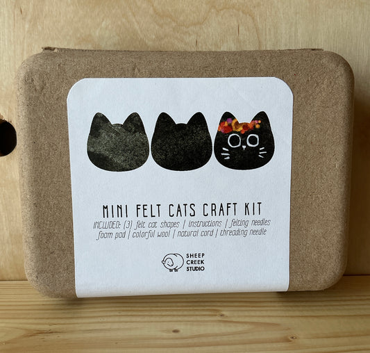 Felting Craft Kit - Black Cats