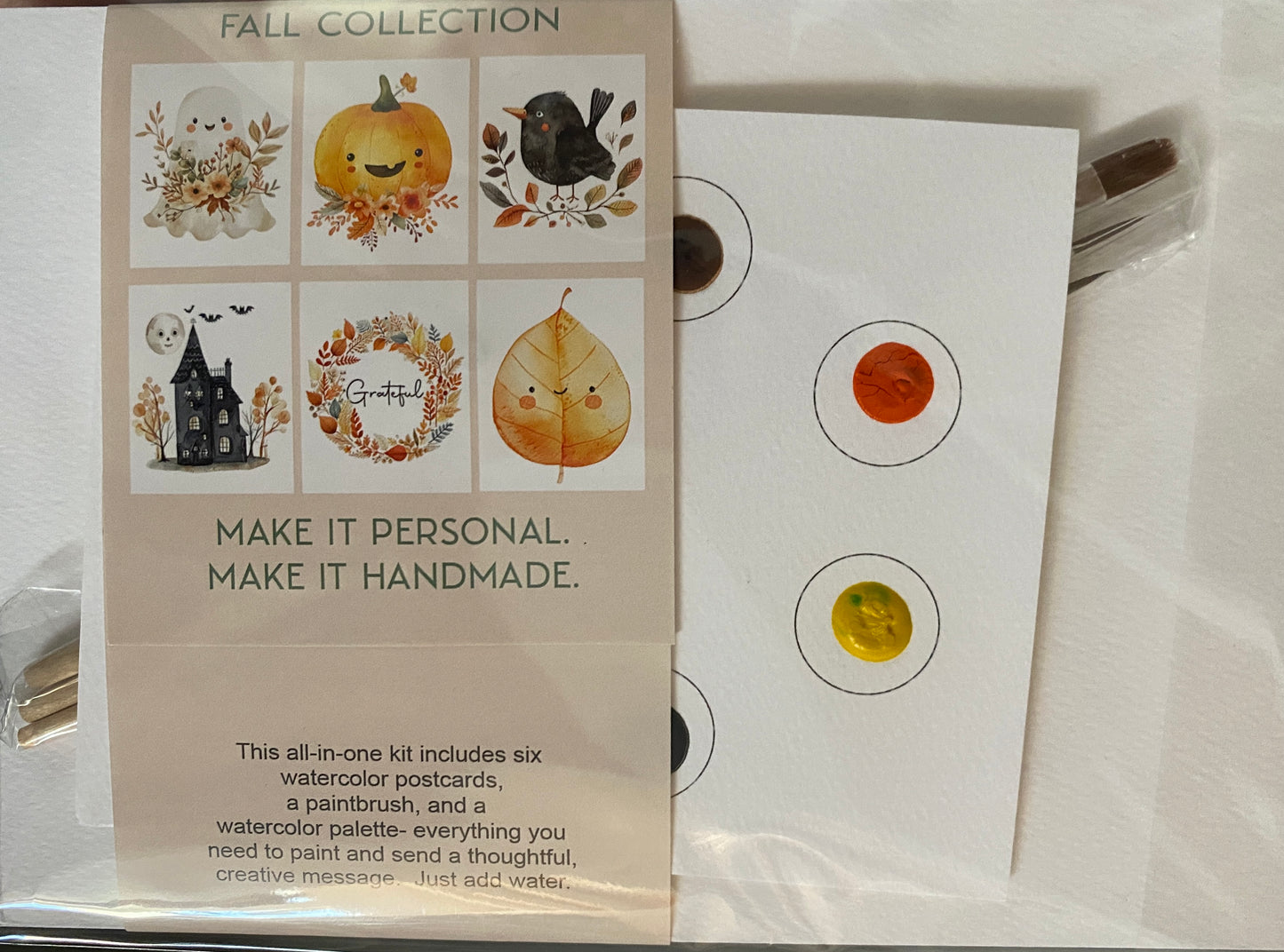 All-in-one Mini Watercolor Kit - Autumn Blend