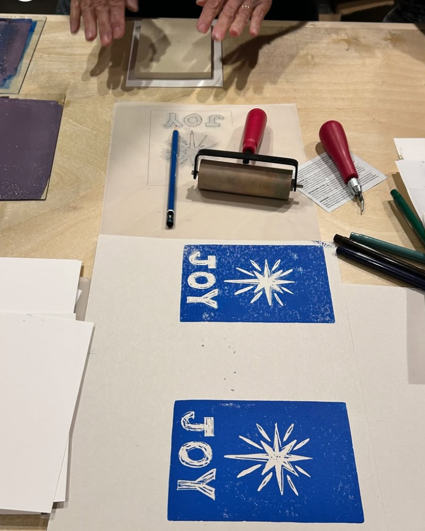 Block Printing Winter Cards; Sat, Nov 21 @ 10:00am