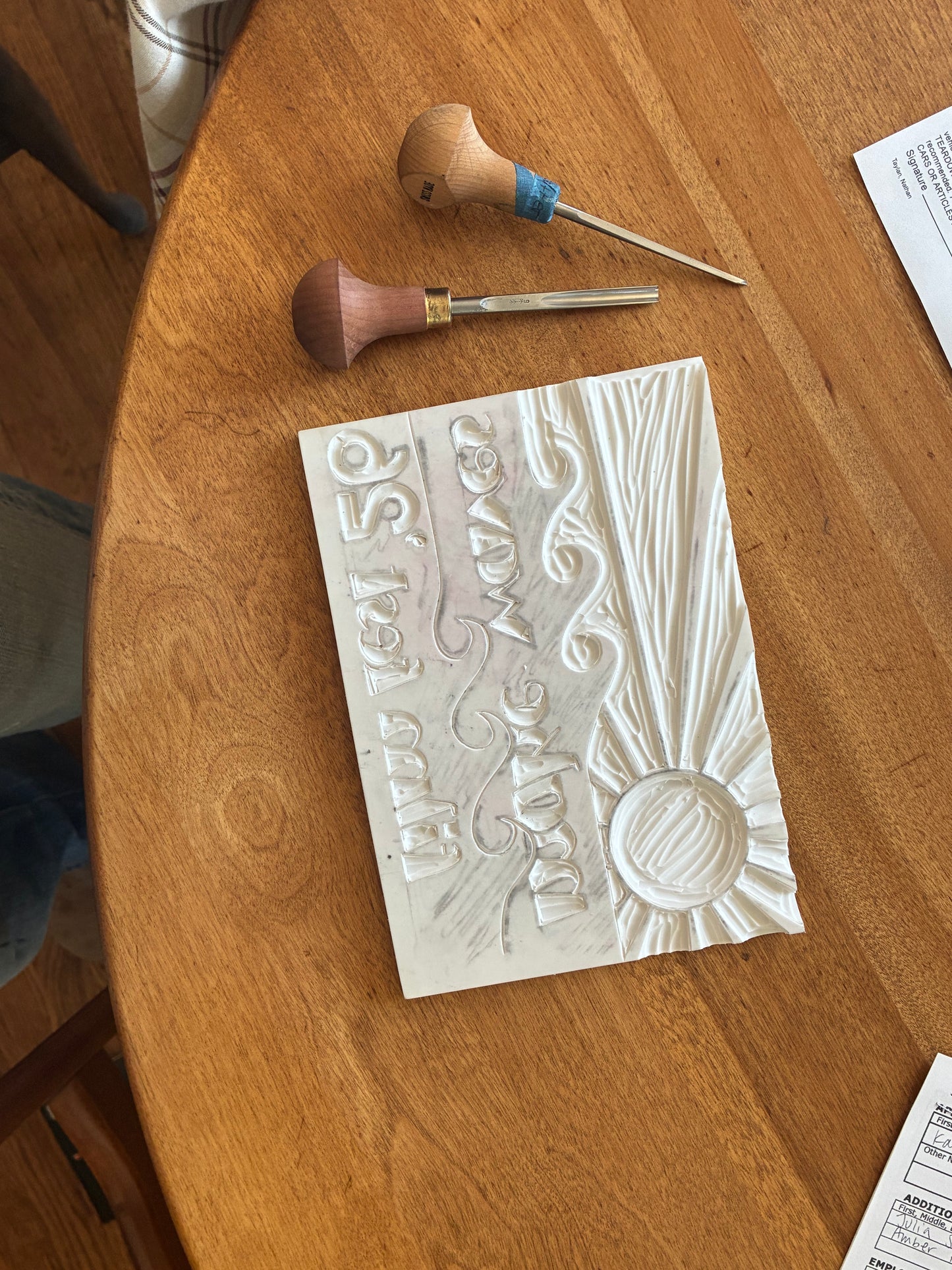Introduction to Block Printing; Sat, Aug 22 @ 2:00pm
