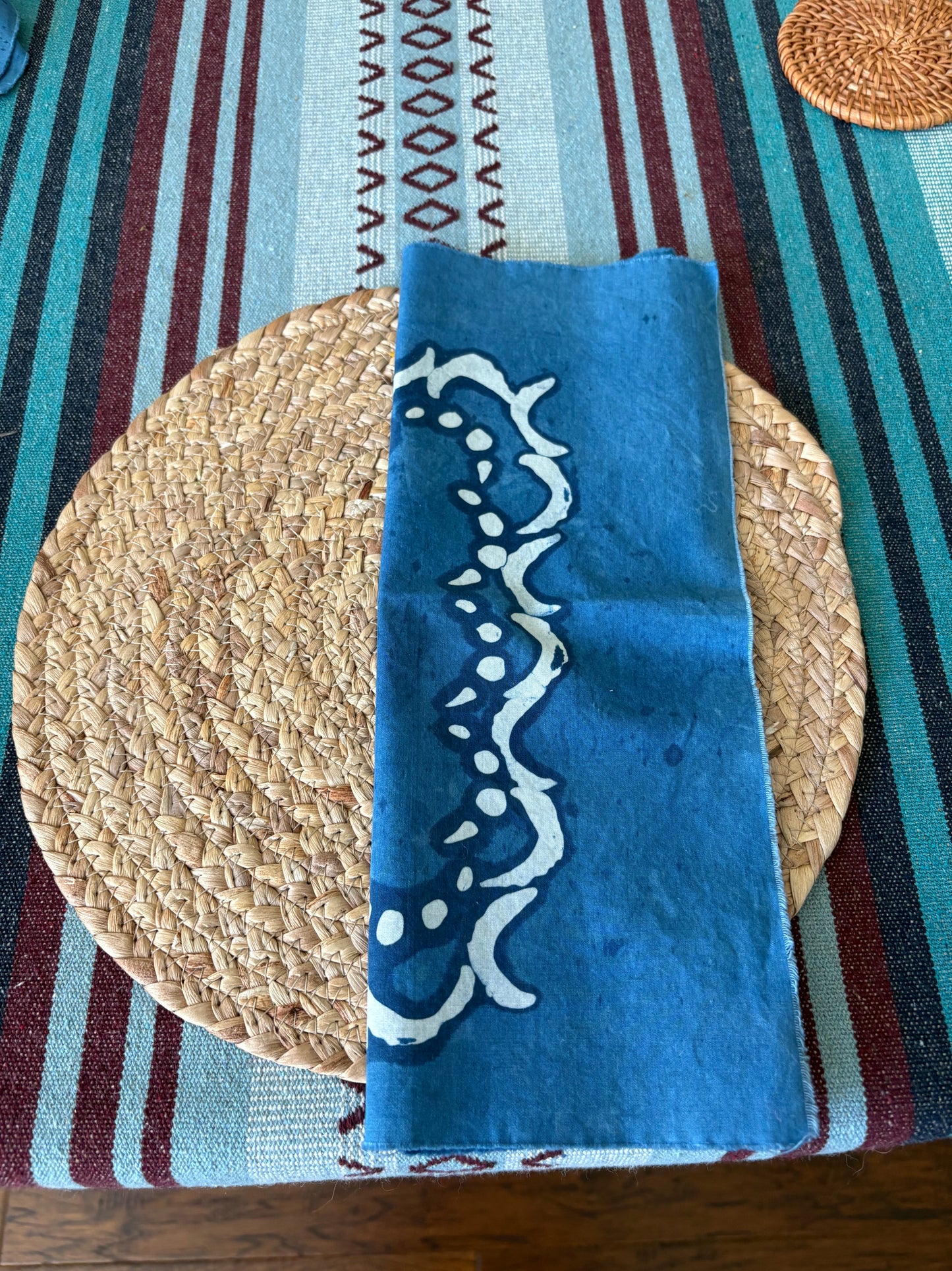 Indigo Napkins with Batik Resist, Dec 14, 1:00-4:30pm