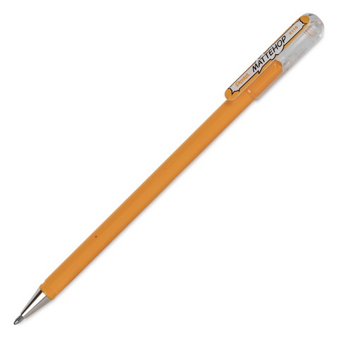 Hybrid Mattehop Gel Roller 1.0Mm Matte Yellow Orange Ink