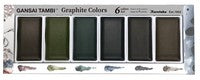 Graphite colors - Kuretake Gansai Tambi, 6 colors