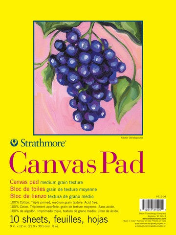 300 Series Canvas Pad 10Sh 9X12