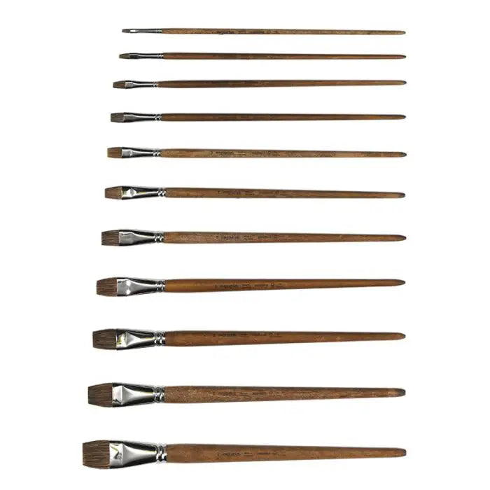 Paint Brush Flat Cow Hair #20 / 0.79"x12.6"