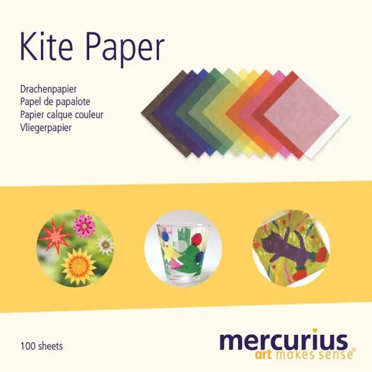 Kite Paper 6"x6" - 100 sheet block, 11 Colors
