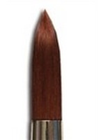Ruby Satin Long Handle Round 6