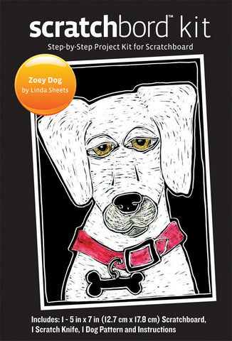 Scratchboard Kit -- Zoey Dog